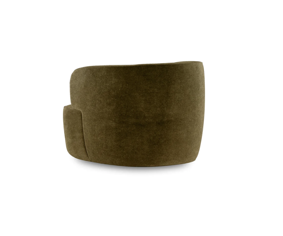 Elain Lounge Chair Caramel Velvet Web Molteni&amp;C Quickship