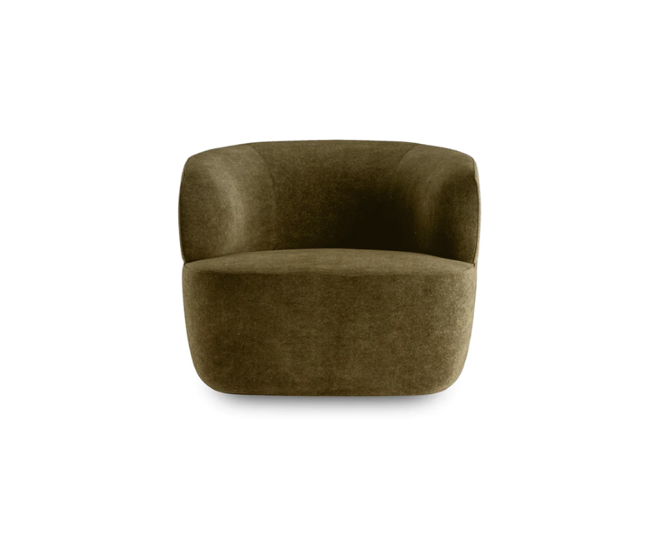 Elain Lounge Chair Caramel Velvet Web Molteni&amp;C Quickship