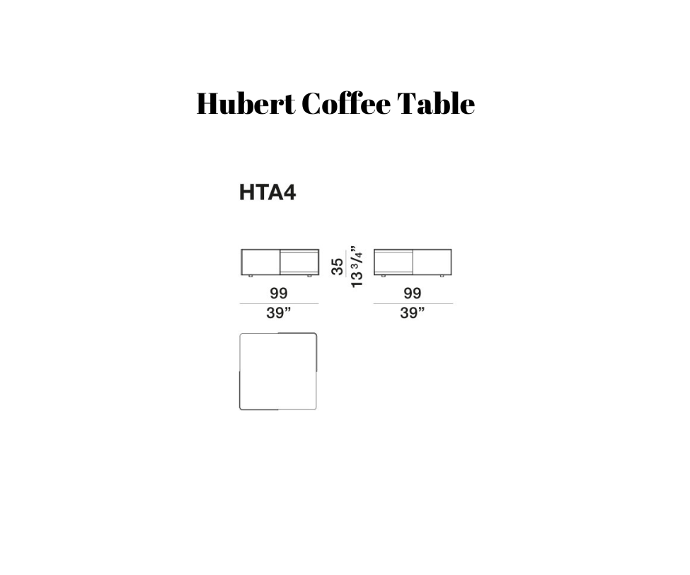 Floor Sample Hubert Coffee Table Molteni&amp;C