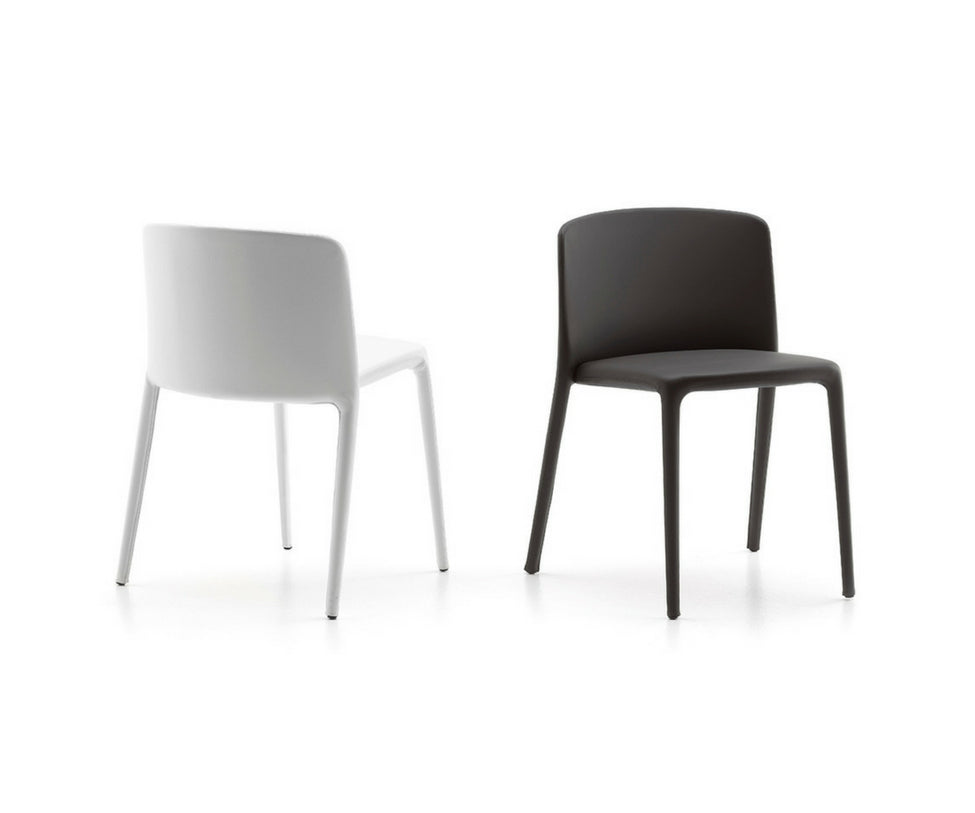 MDF Italia Achille Dining Chair Black and White