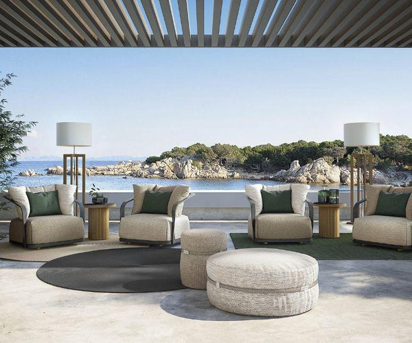 Levante Outdoor Pouf Atmosphera Casa Design Group