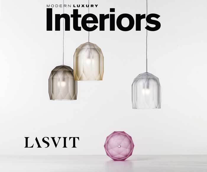 Interiors boston: lasvit polygon pendant