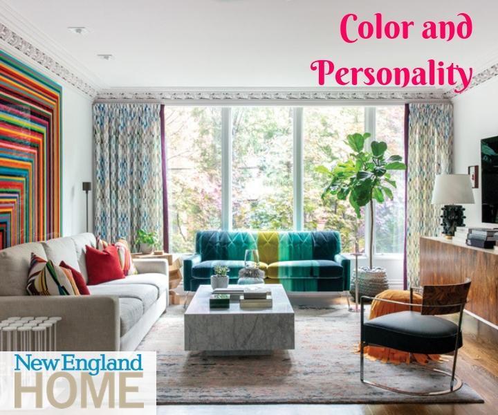 Rise magazine: boston home explodes with color and personality