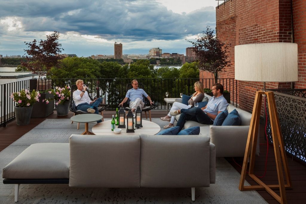 Jon pate's back bay roof deck rises to every occasion