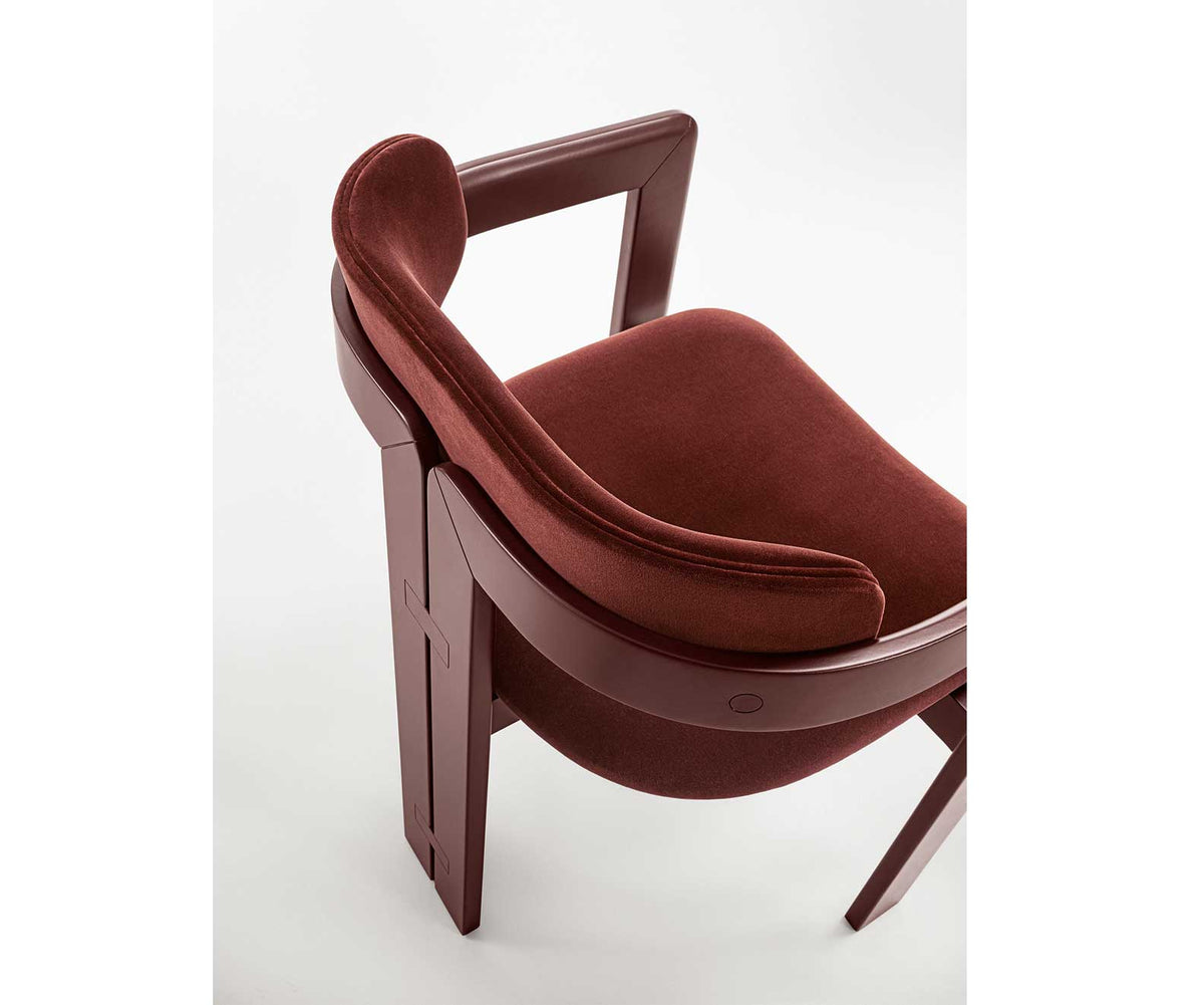 0414-Dining-Chair-Anniverssary-Gallotti-Radice Red Laquer