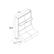 Swing 0 Wall Bed with sofa Clei 