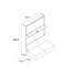 Swing 0 Wall Bed with sofa Clei 