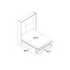 Swing 0 Wall bed with Sofa Clei 