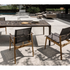 Sway TeakStacking Dining Chair with Arms Gloster 