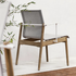 Sway Teak Stacking Dining chair with Arms Gloster 