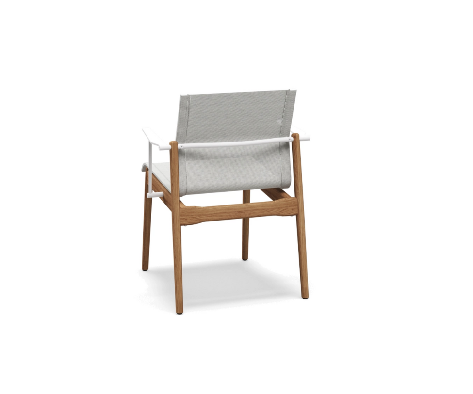Sway Teak Stacking Dining Chair with Arms Gloster 