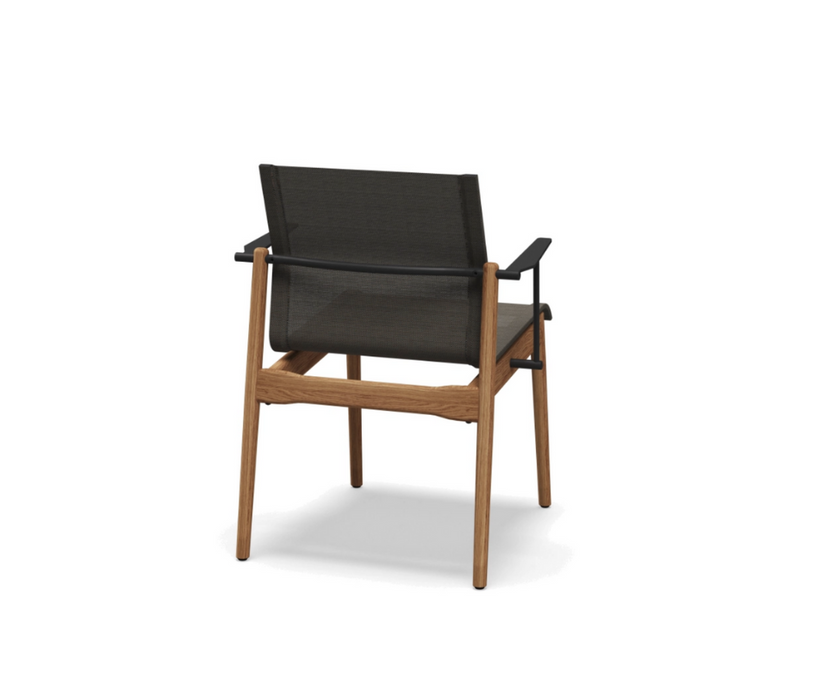 Sway Teak Stacking Dining Chair with Arms Gloster 