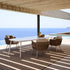 High end Tosca Low Dining Table by Tribù Casa Design