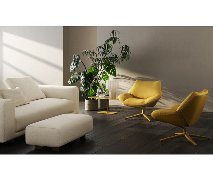 Shrimp 23 Lounge Armchair Cor  