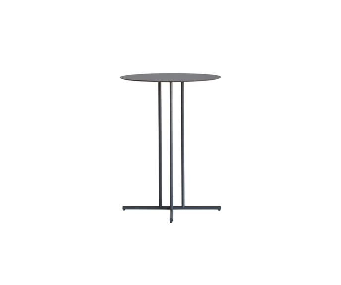 Sleek Graphic Outdoor Round Bar Table by Potocco with Geometric Design | Casa Design Group