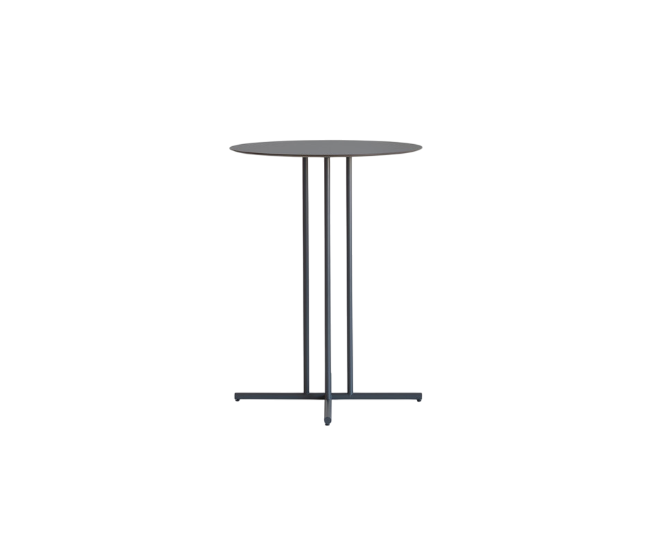 Sleek Graphic Outdoor Round Bar Table by Potocco with Geometric Design | Casa Design Group