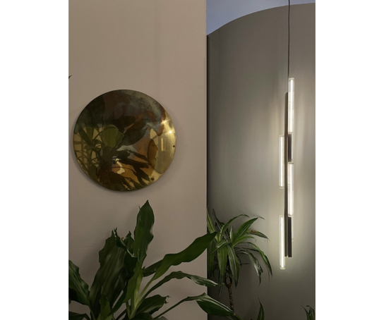 Hail 6 Light Tall Pendant Lee Broom Silver Gold 