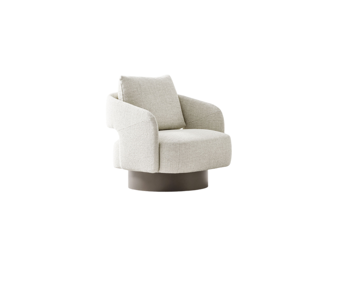 356 Swivel Lounge Armchair by Daniele Lo Scalzo Moscheri for Ditre Italia | Casa Design Group