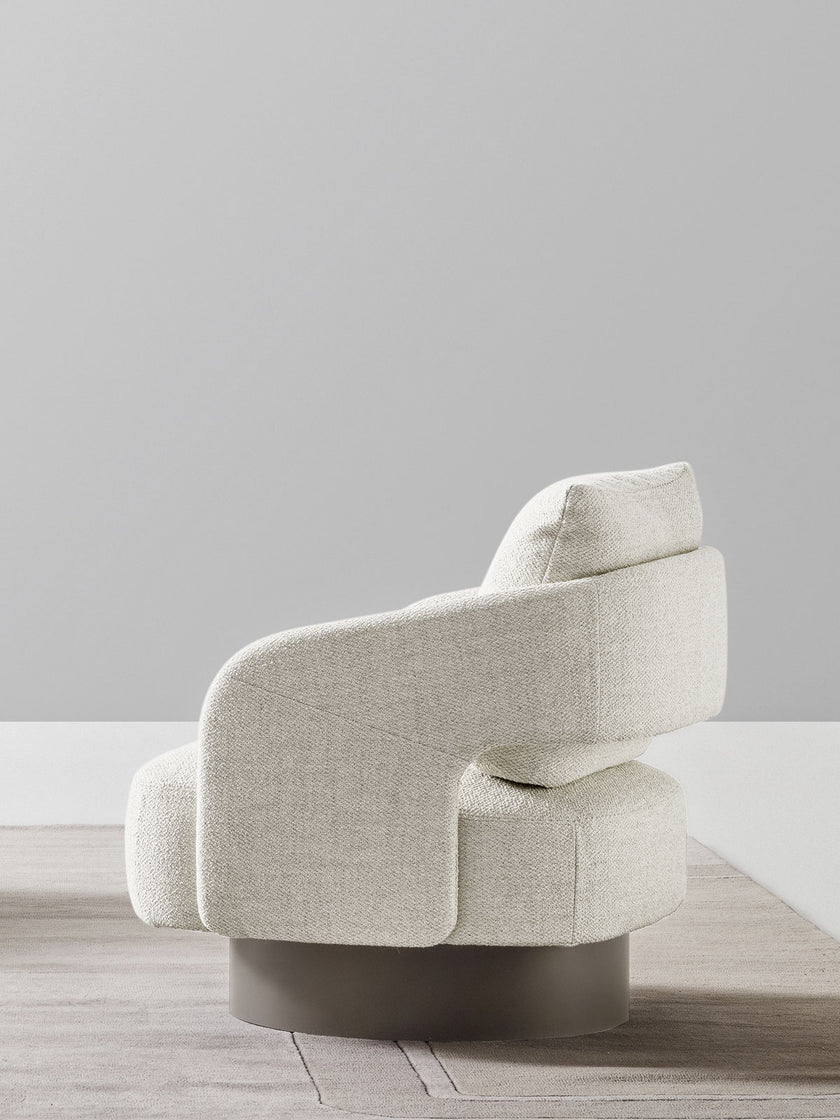356 Swivel Lounge Armchair by Daniele Lo Scalzo Moscheri for Ditre Italia | Casa Design Group