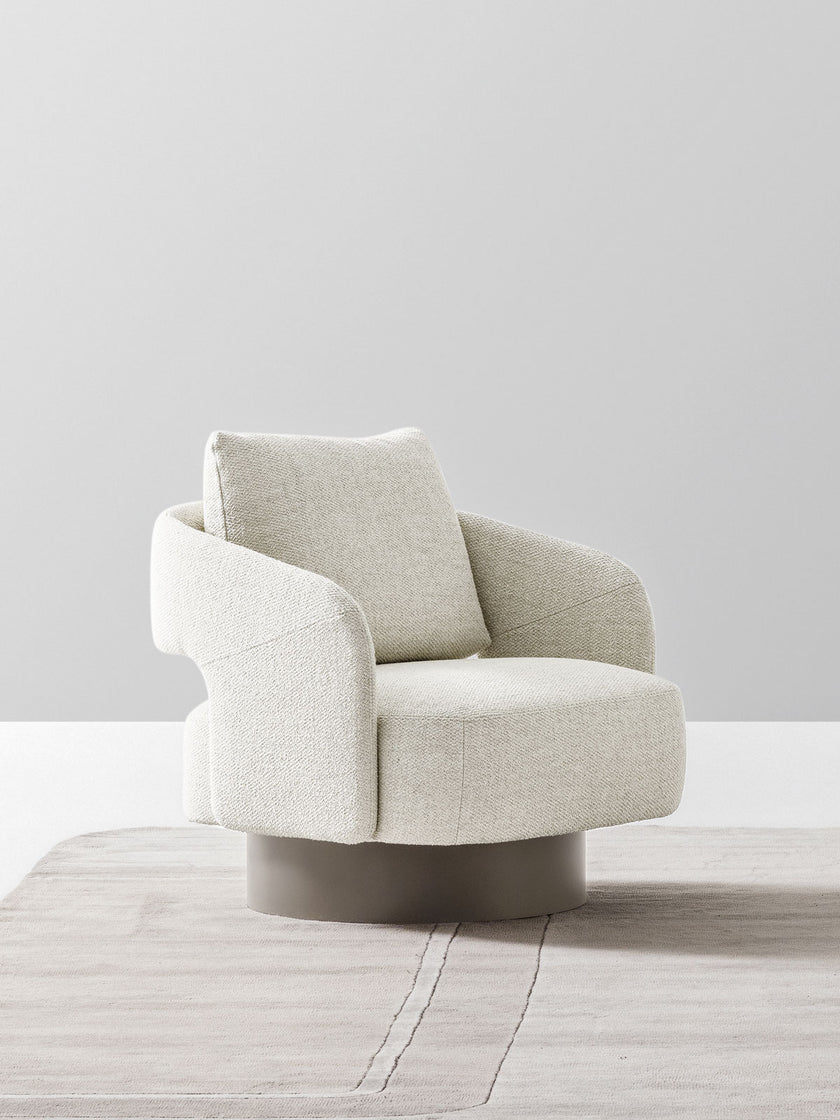 356 Swivel Lounge Armchair by Daniele Lo Scalzo Moscheri for Ditre Italia | Casa Design Group