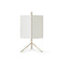 Modern Cassina 3to9 Table Lamp with Fabric Panels and Steel Structure Casa Design Group