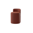 Roll Stool with Backrest Kettal 