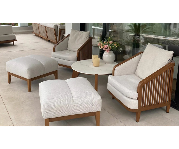 Largo Armchair Upholstered Back I Coco Wolf 