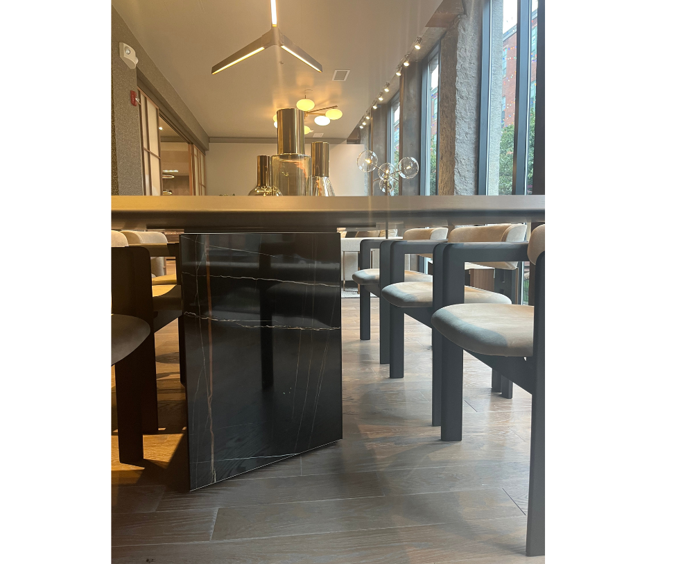 Floor Sample Platinum Dining Table and Armchair Set 