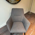 Floor Sample Qing Chair Low Back in Sky-Shadow Grey and Leather Cafe Noir by Camerich | Casa Design Group