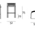 High End Cafe Stool Outdoor by Living Divani Casa Design Group