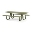 Modern 8teen Outdoor Dining Table with Integrated Benches Casa Design Group