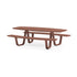 Modern 8teen Outdoor Dining Table with Integrated Benches Casa Design Group