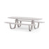 Modern 8teen Outdoor Dining Table with Integrated Benches Casa Design Group