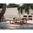 Modern 8teen Outdoor Dining Table with Integrated Benches Casa Design Group