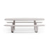 Modern 8teen Outdoor Dining Table with Integrated Benches Casa Design Group