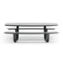 Modern 8teen Outdoor Dining Table with Integrated Benches Casa Design Group