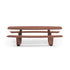 Modern 8teen Outdoor Dining Table with Integrated Benches Casa Design Group
