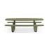 Modern 8teen Outdoor Dining Table with Integrated Benches Casa Design Group