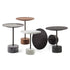 The 9 Occasional Table by Cassina features a modular cylindrical design by Piero Lissoni, offering refined versatility for residential and contract interiors.