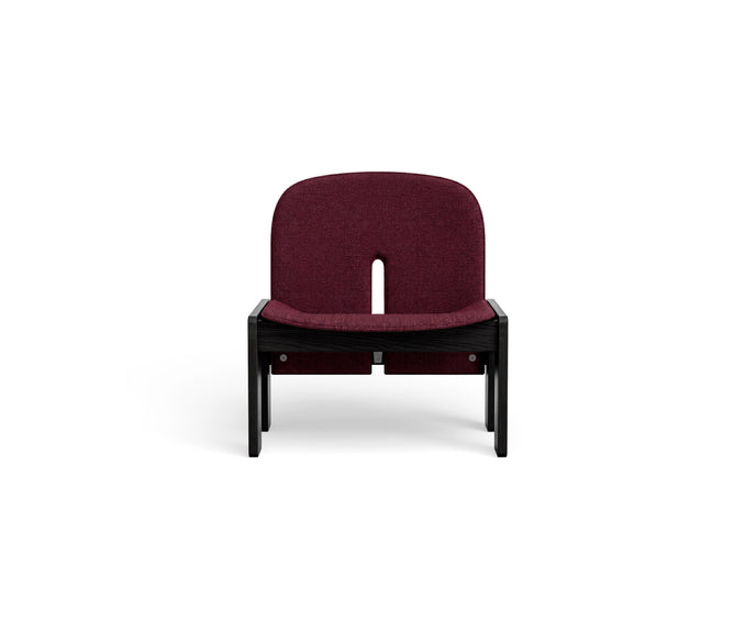 925 Upholstered Lounge Chair by Cassina with an upholstered seat and solid ash wood frame.