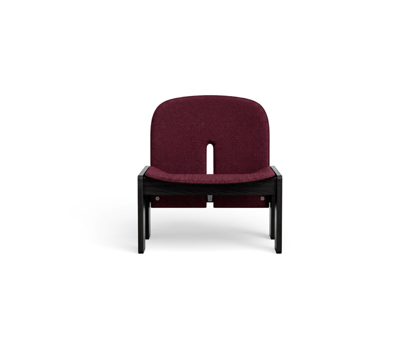 925 Upholstered Lounge Chair by Cassina with an upholstered seat and solid ash wood frame.