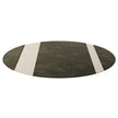 Frigerio Adrian Rug with contrasting band design in wool and botanical silk for contemporary interiors Casa Design Group