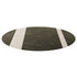 Frigerio Adrian Rug with contrasting band design in wool and botanical silk for contemporary interiors Casa Design Group