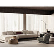 Frigerio Adrian Rug with contrasting band design in wool and botanical silk for contemporary interiors Casa Design Group
