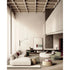 Frigerio Adrian Rug with contrasting band design in wool and botanical silk for contemporary interiors Casa Design Group