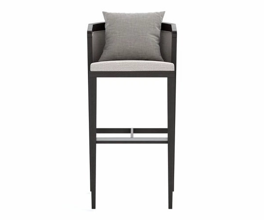 Coronet Barstool Upholstered Back I Coco Wolf
