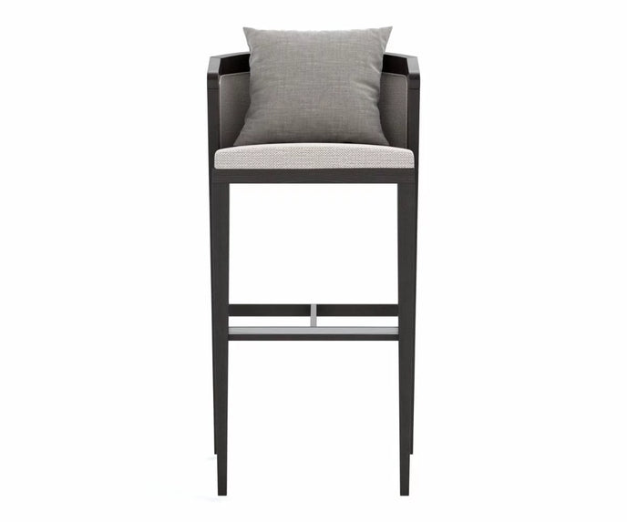 Coronet Barstool Upholstered Back I Coco Wolf