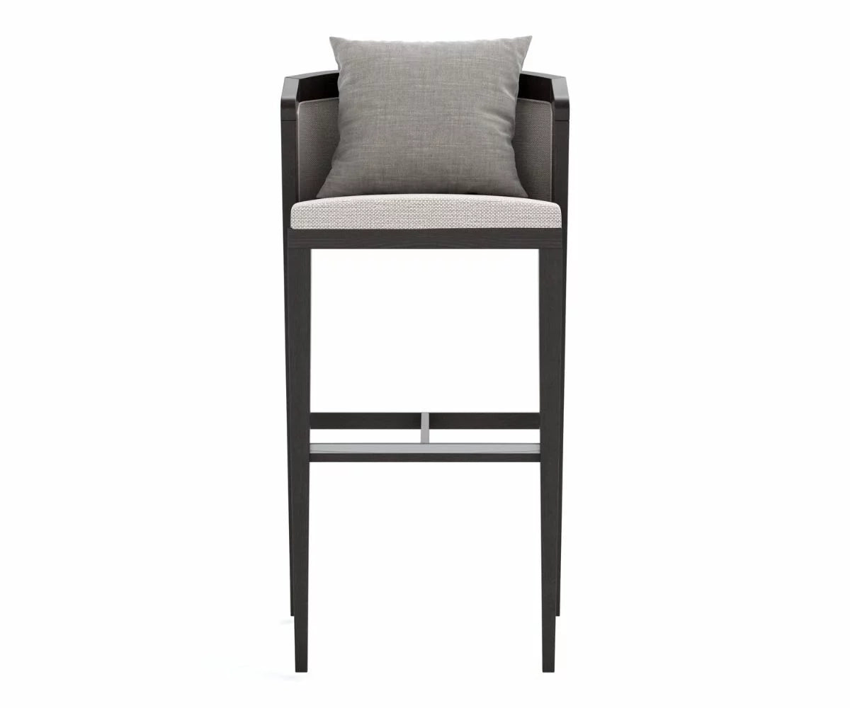 Coronet Barstool Upholstered Back I Coco Wolf