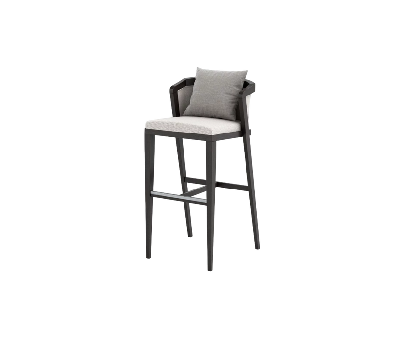 Coronet Barstool Upholstered Back I Coco Wolf