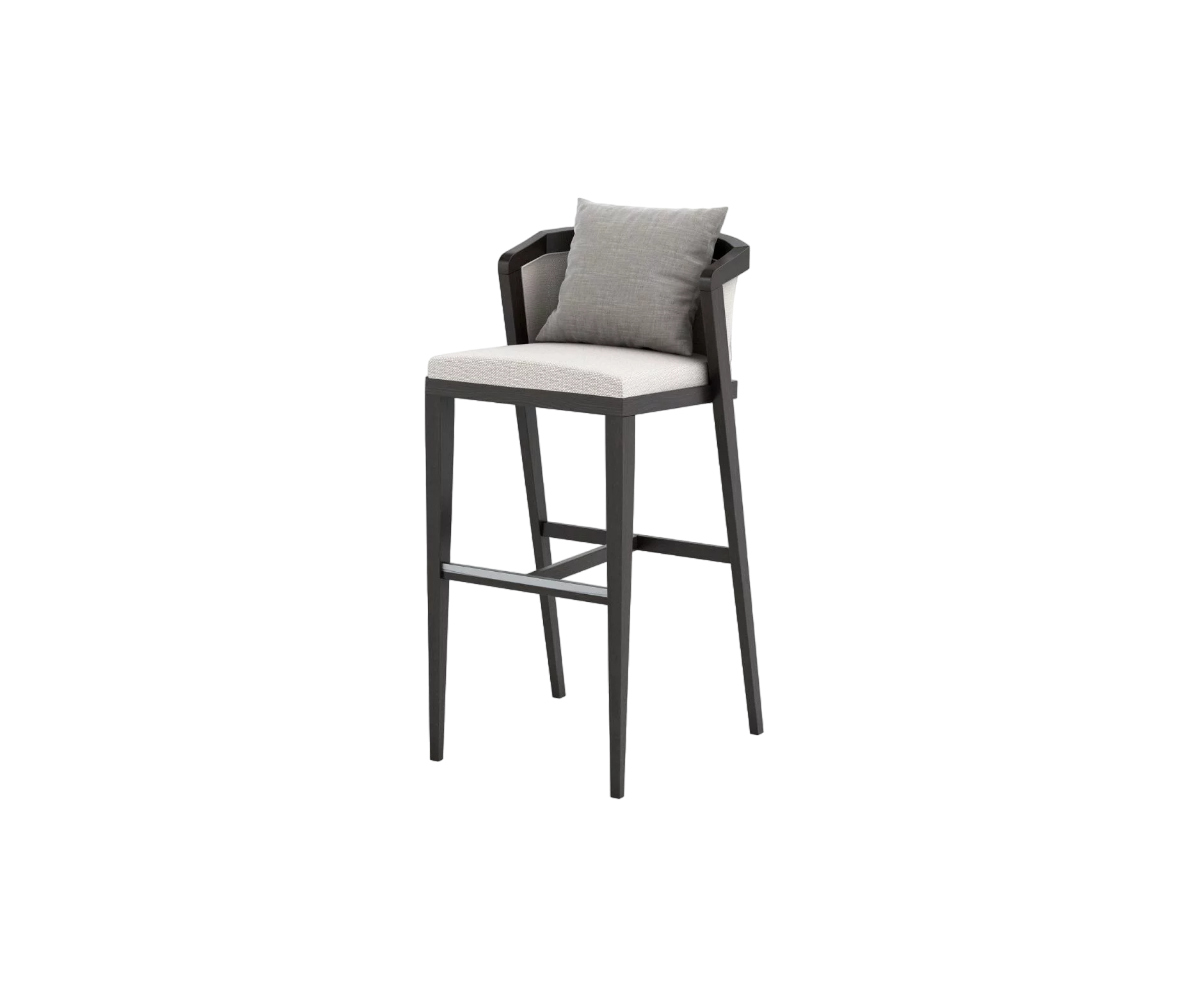 Coronet Barstool Upholstered Back I Coco Wolf